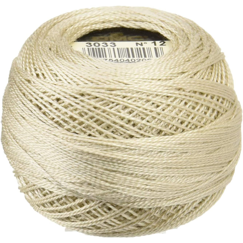 DMC ディー・エム・シー コットンパール 12番刺繍糸 #12 1BOX(10gx10) 1箱10個入 カラーNo：3033 DMC12-BOX-3033 1箱（ご注文単位1箱）【直送品】