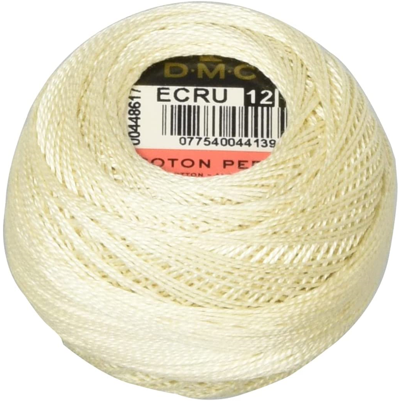 DMC ディー・エム・シー コットンパール 12番刺繍糸 #12 1BOX(10gx10) 1箱10個入 カラーNo:ECRU DMC12-BOX-ECRU 1箱(ご注文単位1箱)【直送品】