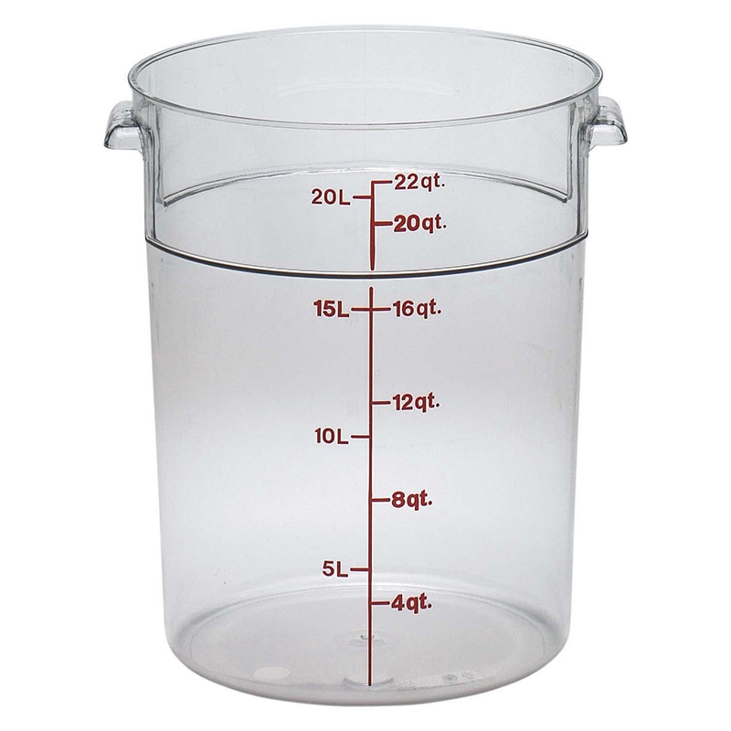 キャンブロ　丸型　フードコンテナー　本体  RFSCW22　クリア 1個（ご注文単位1個）【直送品】