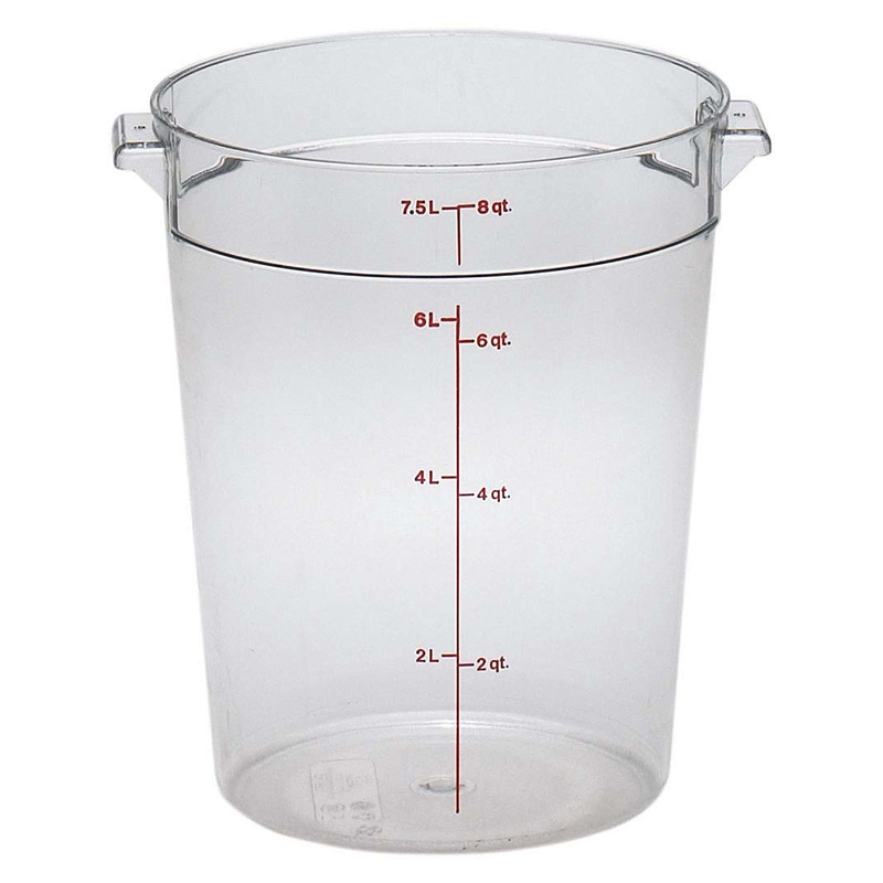 キャンブロ　丸型　フードコンテナー　本体  RFSCW8　クリア 1個（ご注文単位1個）【直送品】