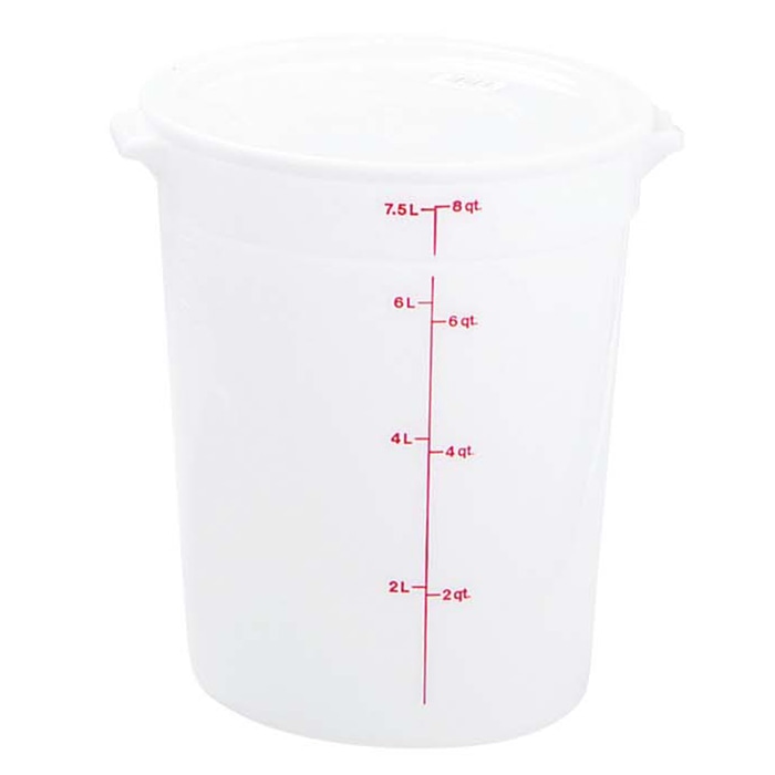 キャンブロ　丸型　フードコンテナー　本体  RFSCW22　ホワイト 1個（ご注文単位1個）【直送品】