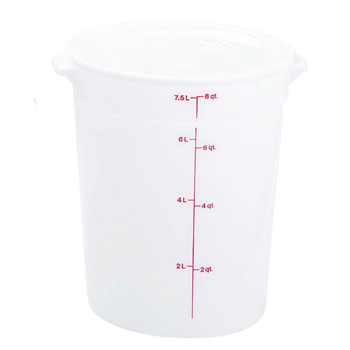 キャンブロ　丸型　フードコンテナー　本体  RFSCW8　ホワイト 1個（ご注文単位1個）【直送品】