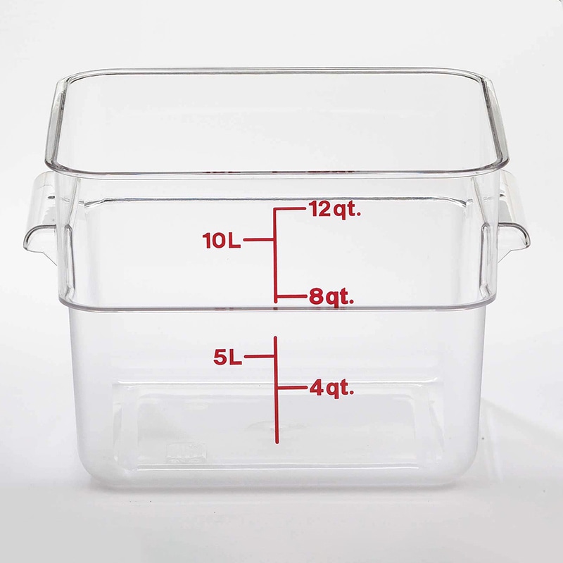 キャンブロ 角型 フードコンテナー本体 12SFSCW クリア 1個(ご注文単位1個)【直送品】