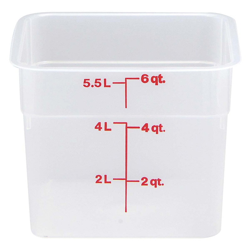 キャンブロ 角型 フードコンテナー本体 6SFSPP ナチュラル 1個(ご注文単位1個)【直送品】