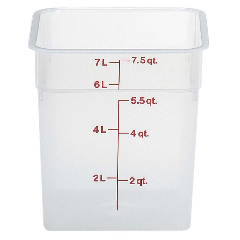 キャンブロ 角型 フードコンテナー本体 8SFSPP ナチュラル 1個(ご注文単位1個)【直送品】