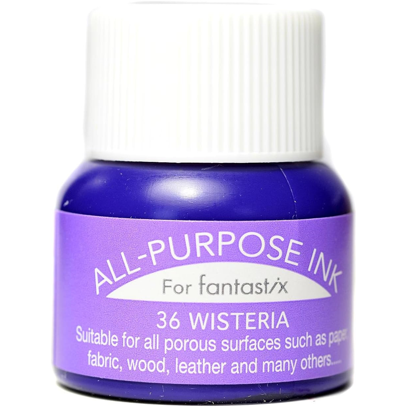ツキネコ オールパーパスインク 多用途インク 布 皮革 紙 木材 15ml ウィスタリア API-36 1個(ご注文単位1個)【直送品】
