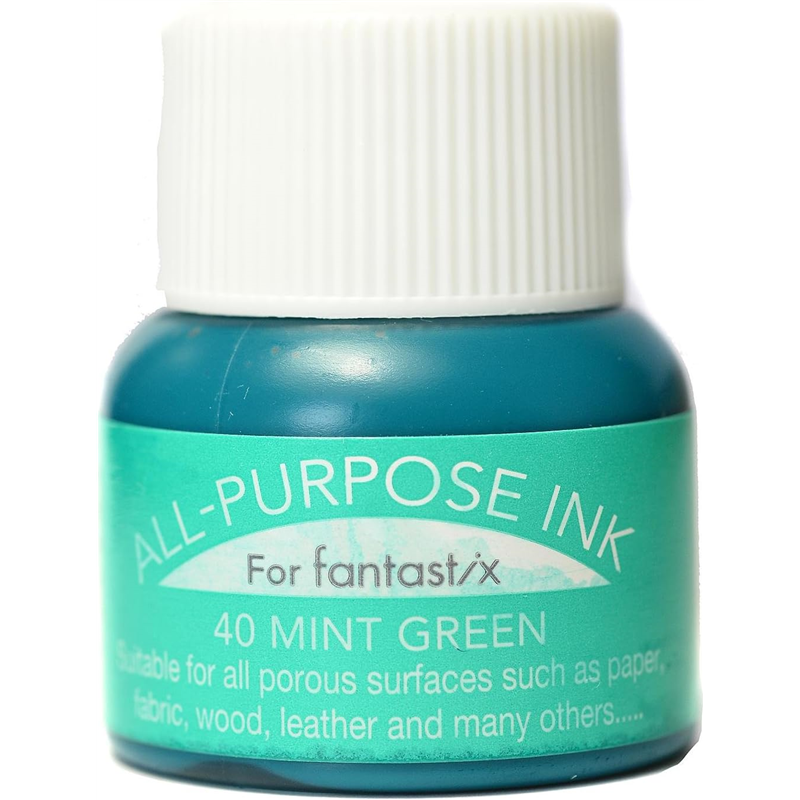 ツキネコ オールパーパスインク 多用途インク 布 皮革 紙 木材 15ml ミントグリーン API-40 1個（ご注文単位1個）【直送品】
