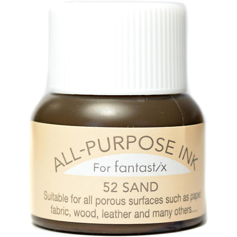 ツキネコ オールパーパスインク 多用途インク 布 皮革 紙 木材 15ml サンド API-52 1個(ご注文単位1個)【直送品】