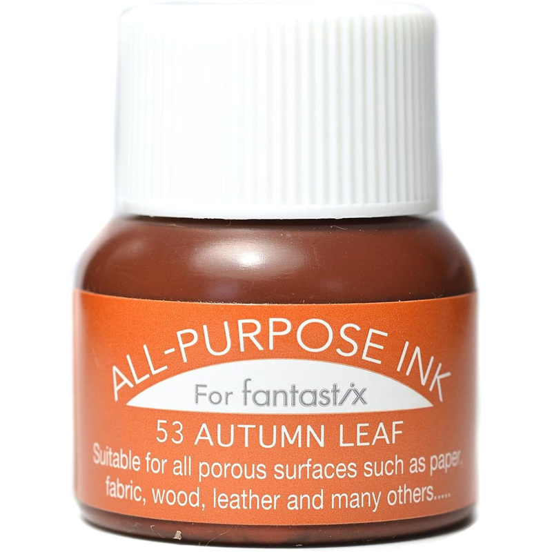 ツキネコ オールパーパスインク 多用途インク 布 皮革 紙 木材 15ml オータムリーフ API-53 1個(ご注文単位1個)【直送品】