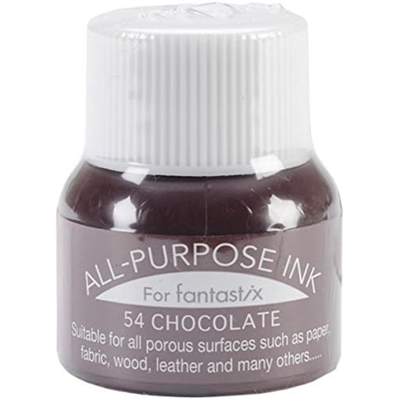 ツキネコ オールパーパスインク 多用途インク 布 皮革 紙 木材 15ml チョコレート API-54 1個（ご注文単位1個）【直送品】