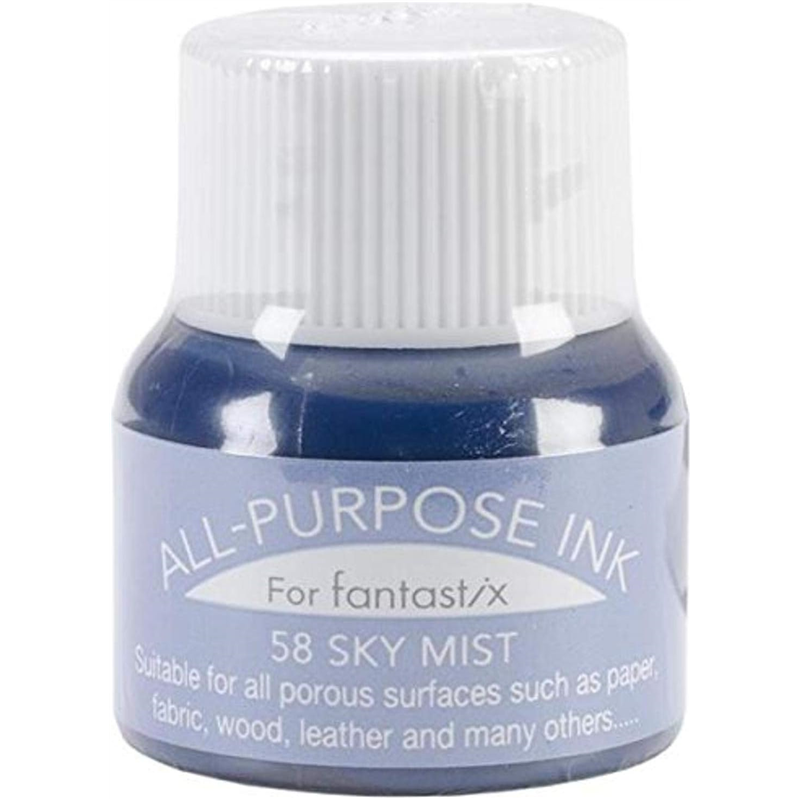 ツキネコ オールパーパスインク 多用途インク 布 皮革 紙 木材 15ml スカイミスト API-58 1個(ご注文単位1個)【直送品】