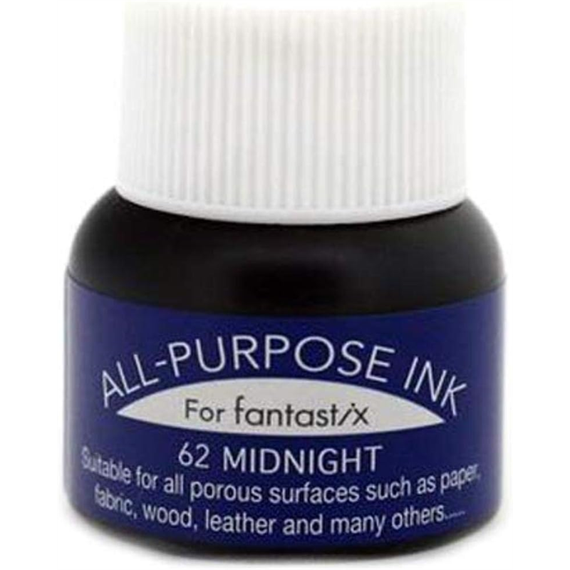 ツキネコ オールパーパスインク 多用途インク 布 皮革 紙 木材 15ml ミッドナイト API-62 1個（ご注文単位1個）【直送品】