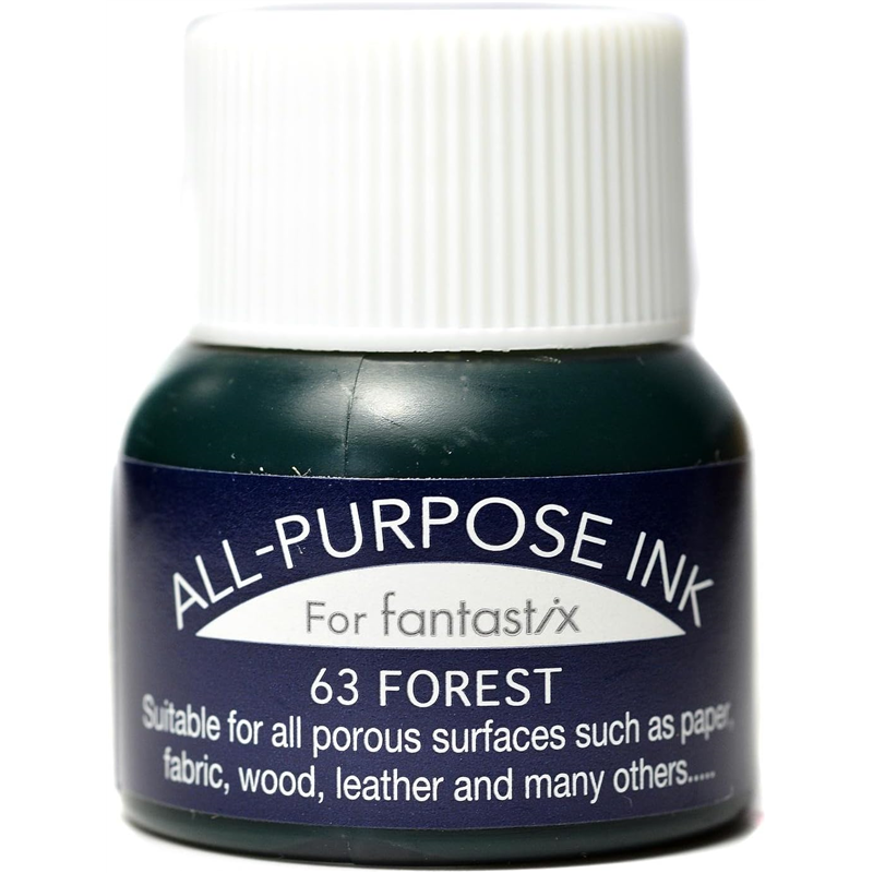 ツキネコ オールパーパスインク 多用途インク 布 皮革 紙 木材 15ml フォレスト API-63 1個(ご注文単位1個)【直送品】