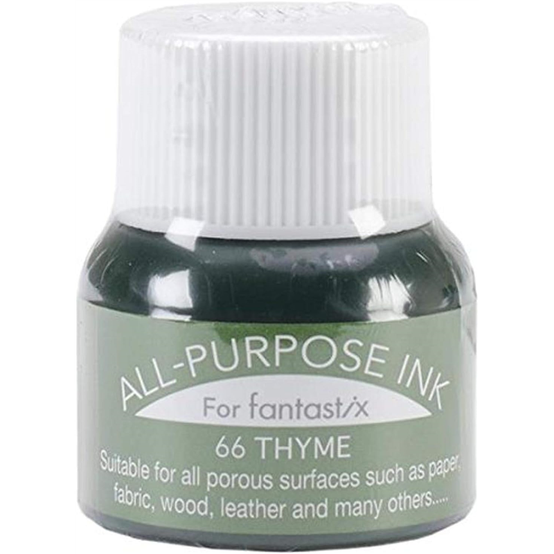 ツキネコ オールパーパスインク 多用途インク 布 皮革 紙 木材 15ml タイム API-66 1個（ご注文単位1個）【直送品】