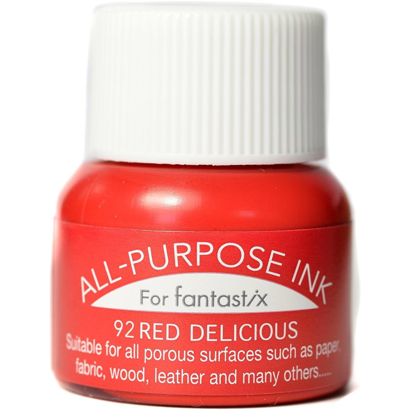 ツキネコ オールパーパスインク 多用途インク 布 皮革 紙 木材 15ml レッドデリシャス API-92 1個（ご注文単位1個）【直送品】