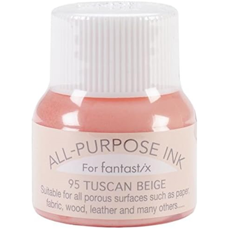 ツキネコ オールパーパスインク 多用途インク 布 皮革 紙 木材 15ml タスカンベージュ API-95 1個（ご注文単位1個）【直送品】
