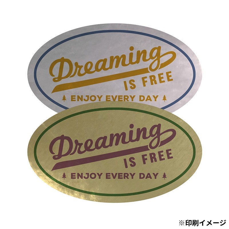 【オリジナル印刷】 特注シール 楕円　35×60 2色印刷 5000枚