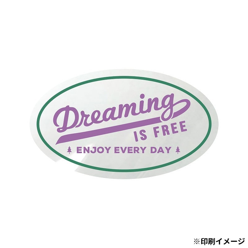 【オリジナル印刷】 特注シール 楕円 35×60 2色印刷 10000枚