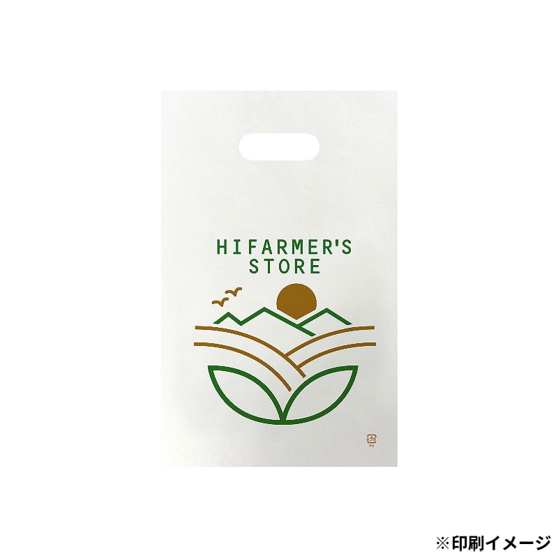 【オリジナル印刷】 特注HDポリ袋 22－35　2C ナチュラルまたは乳白 30000枚