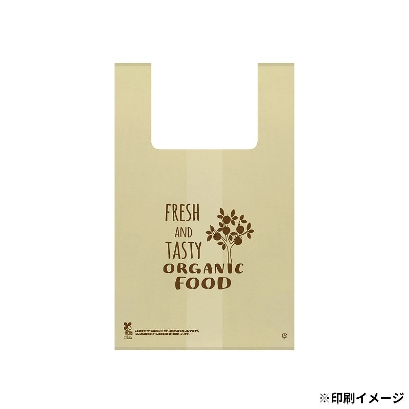 【オリジナル印刷】 特注バイオレジ袋 弁当大 1C カラー 13000枚