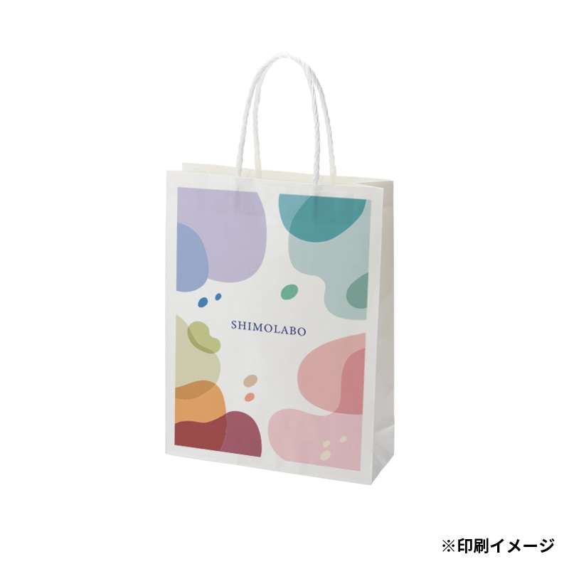 【オリジナル印刷】特注小ロットスムースバッグ　18－07 フルカラー片面印刷 白無地300枚