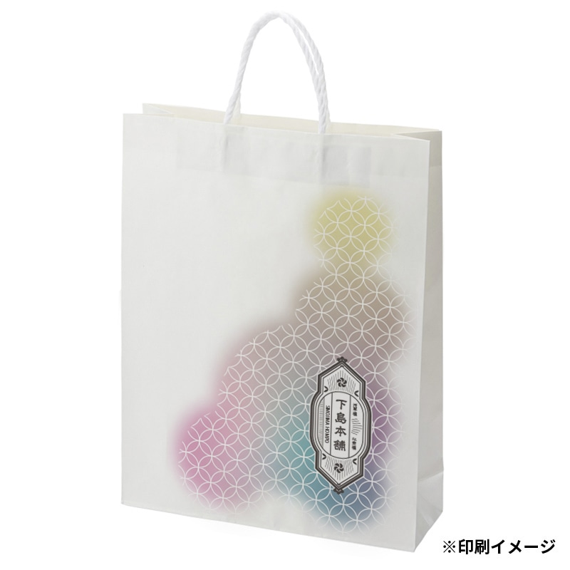 【オリジナル印刷】特注小ロットスムースバッグ　KA フルカラー片面印刷 白無地100枚