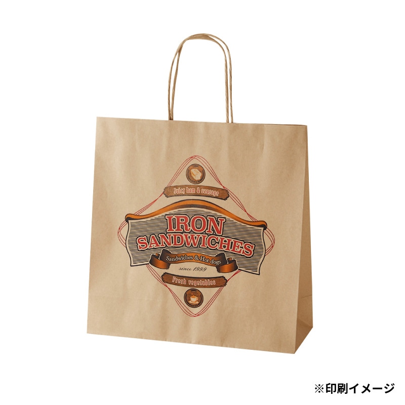 【オリジナル印刷】特注小ロットスムースバッグ　3才 フルカラー片面印刷 未晒無地100枚