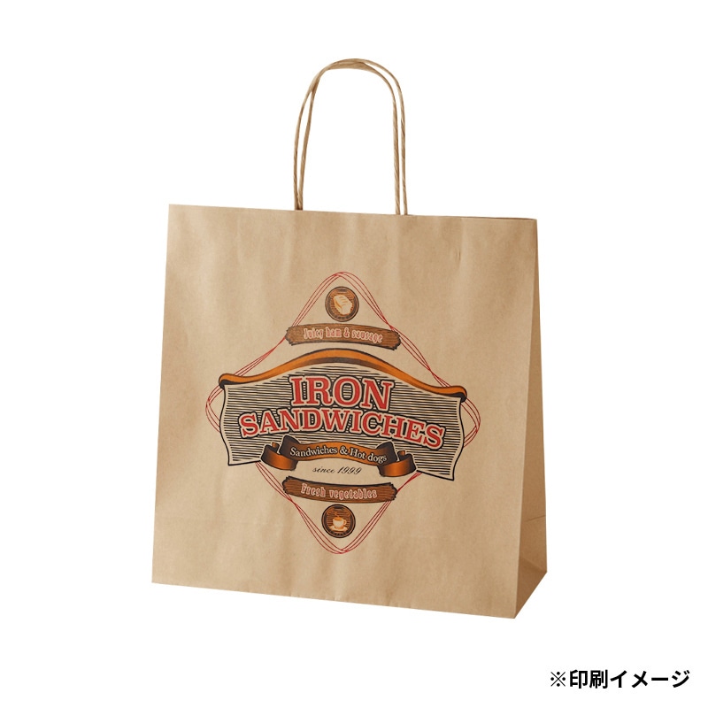 【オリジナル印刷】特注小ロットスムースバッグ　3才 フルカラー片面印刷 未晒無地500枚