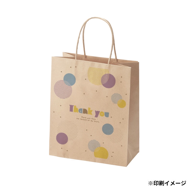 【オリジナル印刷】特注小ロットスムースバッグ　22－12 フルカラー片面印刷 未晒無地100枚