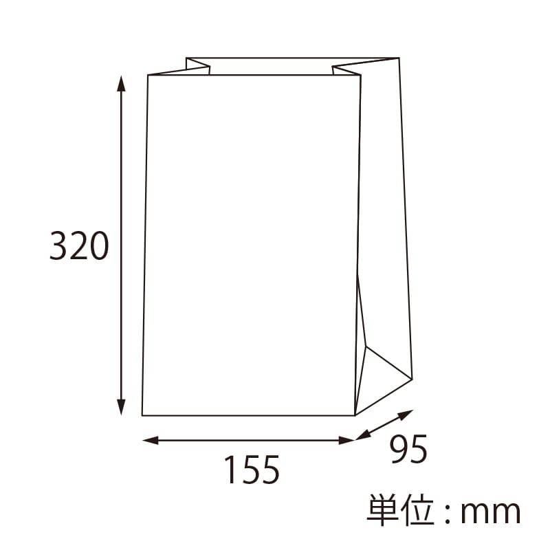 【オリジナル印刷】特注小ロット角底クラフト袋　No．8 フルカラー片面印刷 未晒300枚