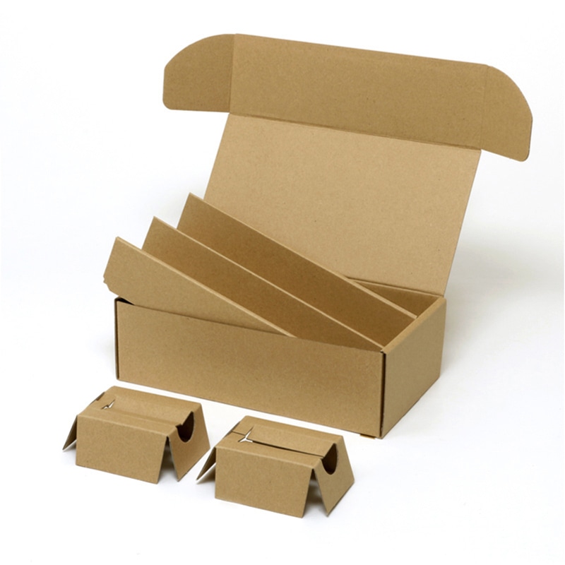 【オリジナル印刷】特注小ロットナチュラルBOX　Z－33 ハーフボトル2本用　フルカラー片面印刷 100枚