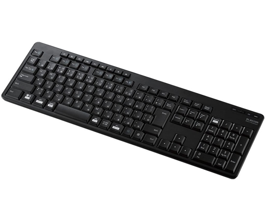 エレコム フルキーボード Bluetooth 静音設計 抗菌 ブラック TK-FFBM03SKBK 1個(ご注文単位1個)【直送品】
