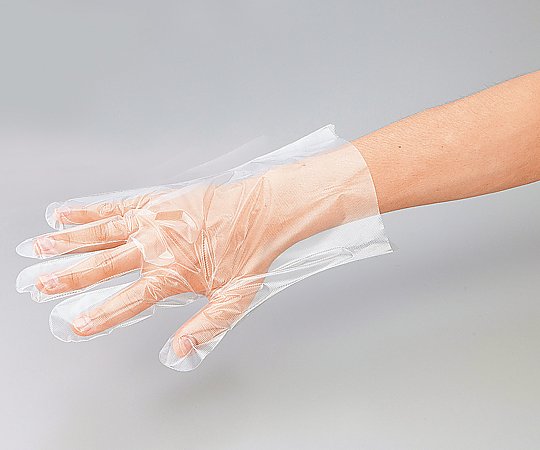 ナビス（アズワン） プロシェア ポリエチレン手袋 エンボス無 M 1袋（200枚入）　エンボス無し 1袋（ご注文単位1袋）【直送品】