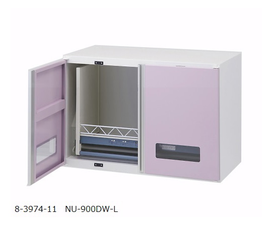 ナビス(アズワン) アルティア上段 ダウンウォールユニット1段 900×475×550 NU-900DW-L 1個(ご注文単位1個)【直送品】