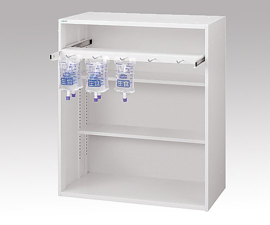 ナビス(アズワン) セレクトナビユニット点滴ハンガー付き 900×450×1050mm SI-9 1台(ご注文単位1台)【直送品】