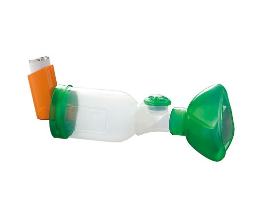 >OptimHal ティップスヘイラー(pMDI用吸入補助器具) 幼児用マスク付 1個(ご注文単位1個)【直送品】