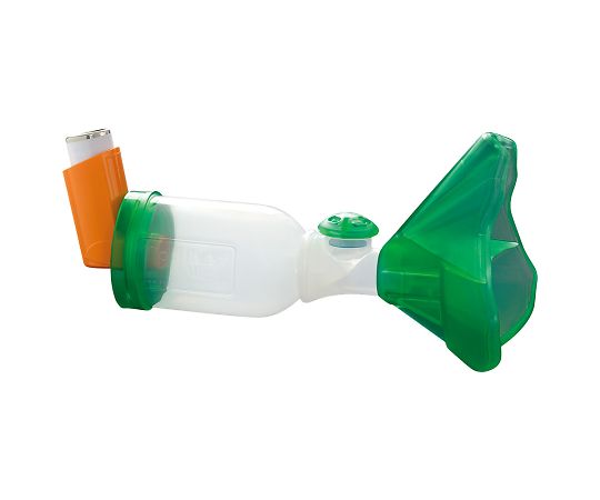 >OptimHal ティップスヘイラー(pMDI用吸入補助器具) マスク付 1個(ご注文単位1個)【直送品】