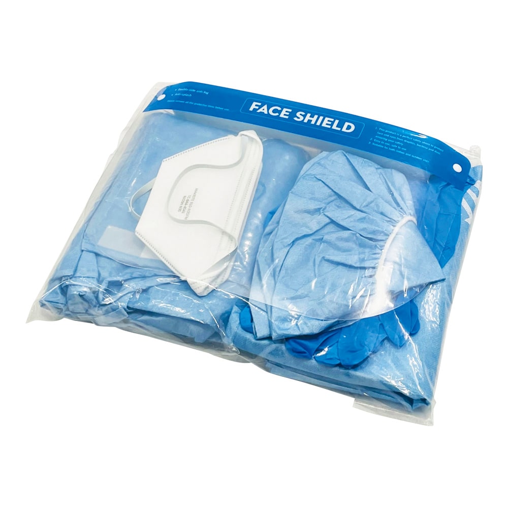 アズワン 感染症対策ガウンセット 1セット(ご注文単位1セット)【直送品】