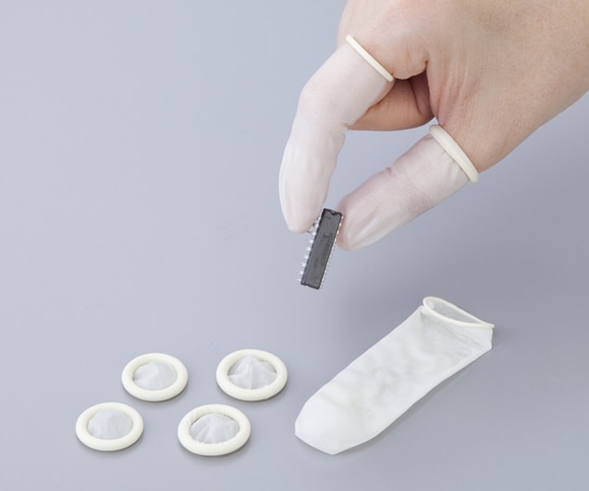 アズワン 静電防止指サック白 M 1袋（1000個入）　アンロールタイプ 1袋（ご注文単位1袋）【直送品】