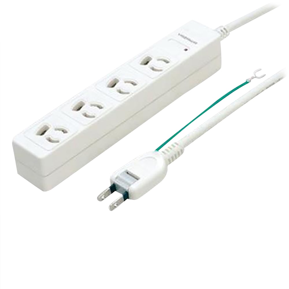 ヤザワコーポレーション OAタップ(マグネットタイプ)4連タップ(3P式) Y02JKNP405WH 1個(ご注文単位1個)【直送品】