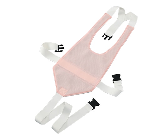 ナビス(アズワン) すっきりさわやか車いすベルト(フルサポートタイプ) ピンク&グリーン 1本(ご注文単位1本)【直送品】