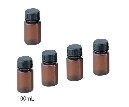 アズワン グッドボーイ 100ml SCC 褐色 (純水洗浄処理済み)1袋(5本入) 1袋(ご注文単位1袋)【直送品】