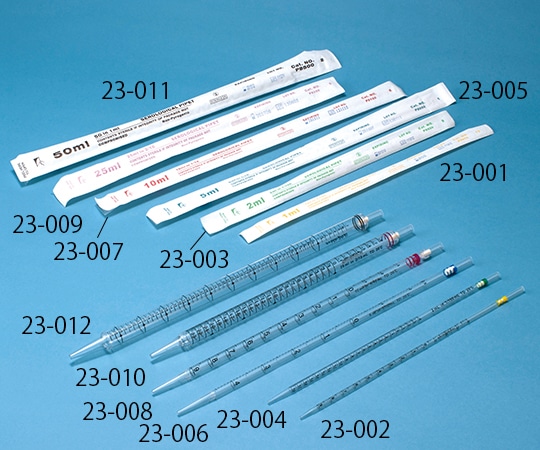 サンセイ医療器材 滅菌ディスポピペット 25mL 個包装 1ケース（50本×4袋入）　23-009 1ケース（ご注文単位1ケース）【直送品】