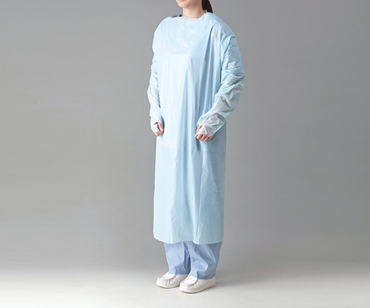 イワツキ プラスチックエプロン（袖付き） 指掛けタイプ 1箱（20枚入）　004-41974 1箱（ご注文単位1箱）【直送品】