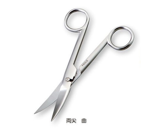 日本フリッツメディコ 外科剪刀 両尖ハズシ 曲 B022-1307 1本(ご注文単位1本)【直送品】