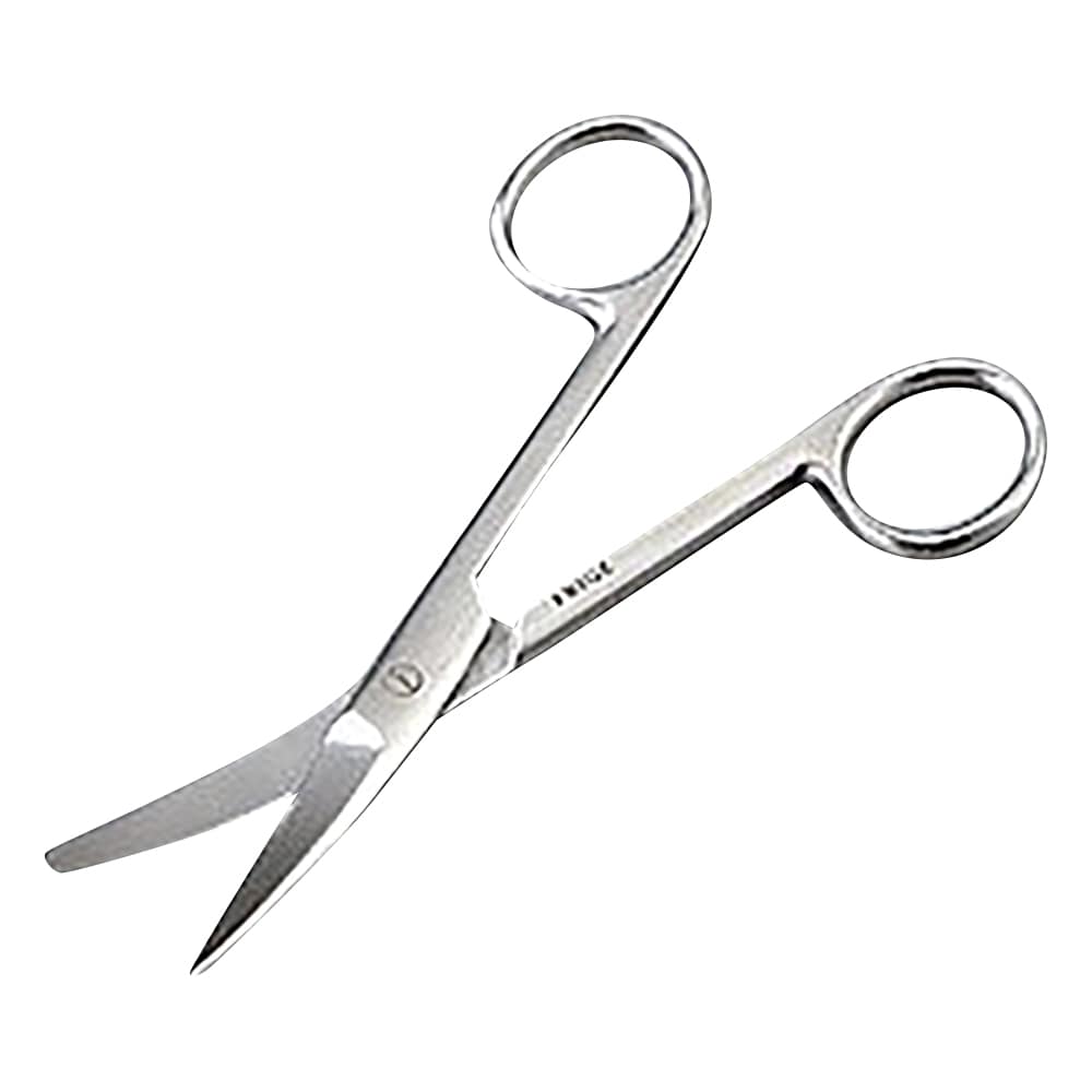 日本フリッツメディコ 外科剪刀 片尖 曲 B022-0306 1本(ご注文単位1本)【直送品】