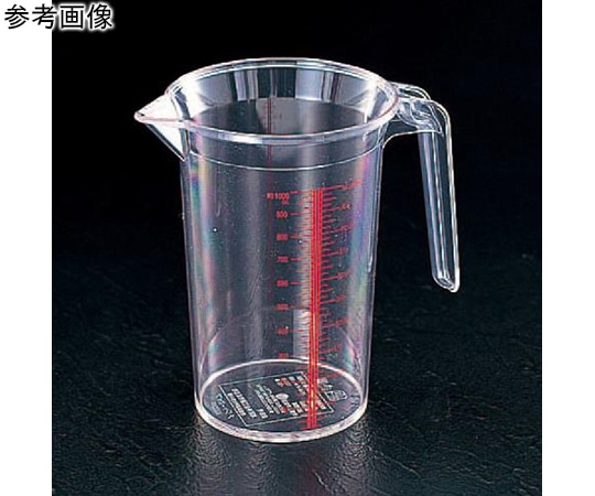 アズワン 1000ml 計量カップ(プラスチック製) EA991KP-13 1個(ご注文単位1個)【直送品】