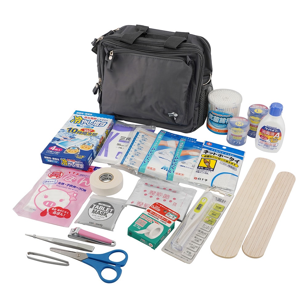アズワン 救急用品スタンダードパックⅢセット ブルーグレー 108-278 1セット(ご注文単位1セット)【直送品】