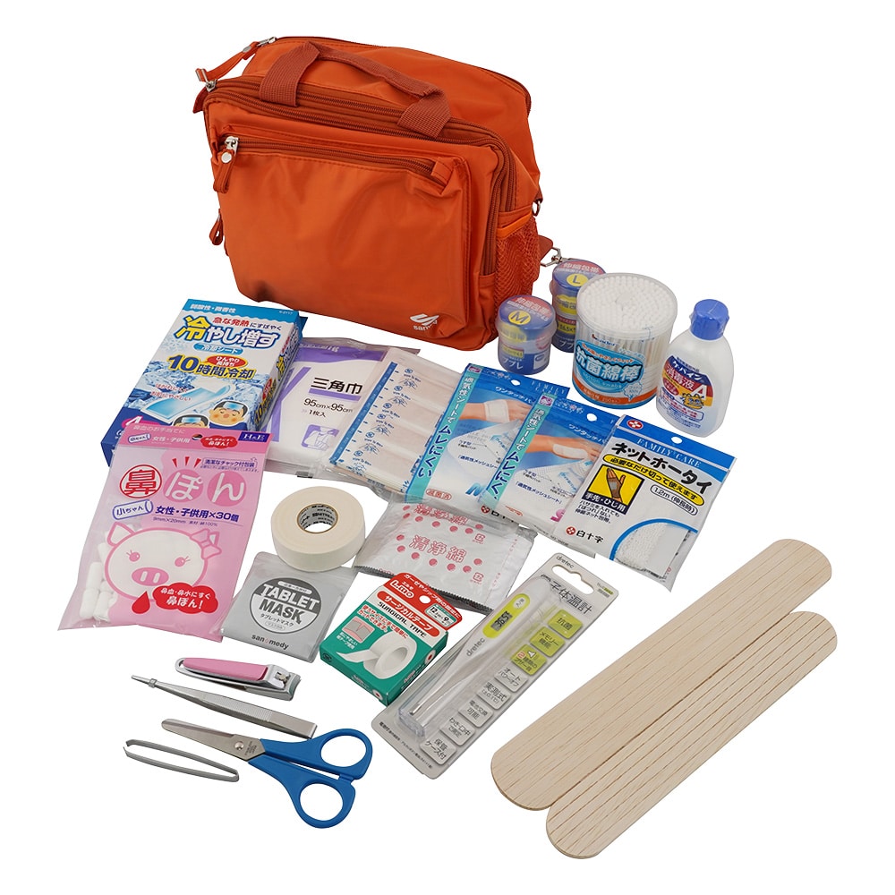 アズワン 救急用品スタンダードパックⅢセット オレンジ 108-279 1セット(ご注文単位1セット)【直送品】