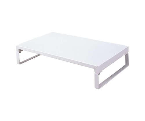 LIHITLAB 机上台＜幅390mm・ロータイプ＞ 0白　A7330-0 1個（ご注文単位1個）【直送品】